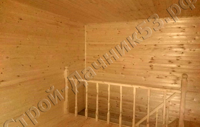 3 Брусовой дом 6×8, 75 м², Ленинградская область,  Ломоносовский район, к. посёлок Ежевичное (7)